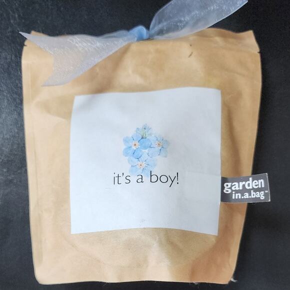Garden in a bag "Its' a Boy " Gardening kit for easy windowsill growing - Picture 1 of 2